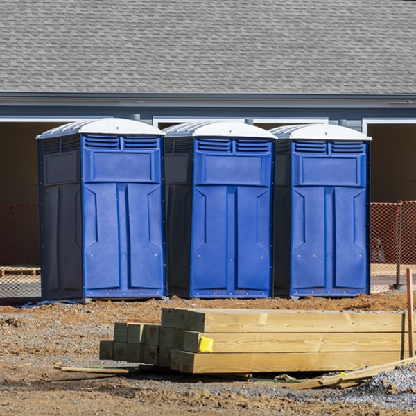 how often are the porta potties cleaned and serviced during a rental period in Albion MN